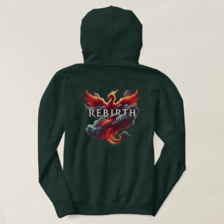 Veste À Capuche Mythique Phoenix Cloud Art Typographie