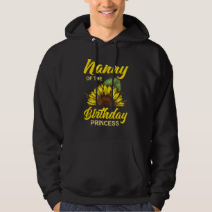 Veste À Capuche Nanny De Fille Anniversaire Tournesol Correspondan