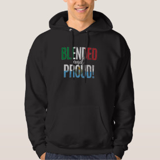 Veste À Capuche Nationalité Fier Et Fier Moitié Italienne Moitié S