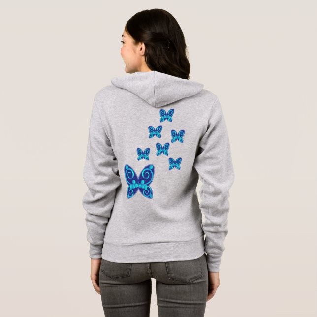 Veste À Capuche nature papillon (Dos entier)