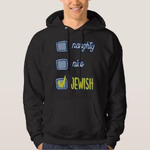 Veste À Capuche Naughty Jewish Ugly Hanukkah Sweater Chanukah