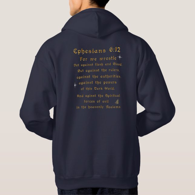 Veste À Capuche Ne crains pas car je suis avec toi (Dos)