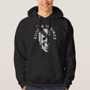 Veste À Capuche Né En 2001 Année De Naissance Crâne gothique Anniv