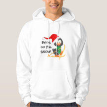 Neige de ski de pingouin de Noël