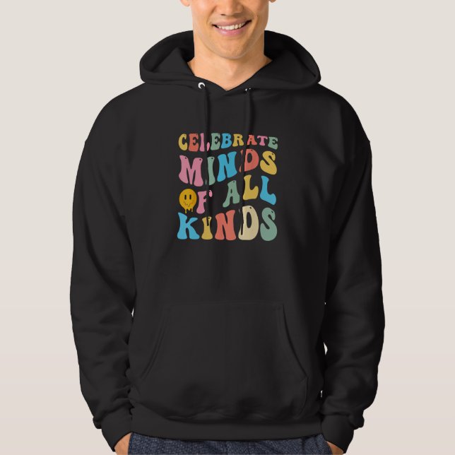 Veste À Capuche Neurodiversity Celebrate Minds Of All Kinds Autism (Devant)