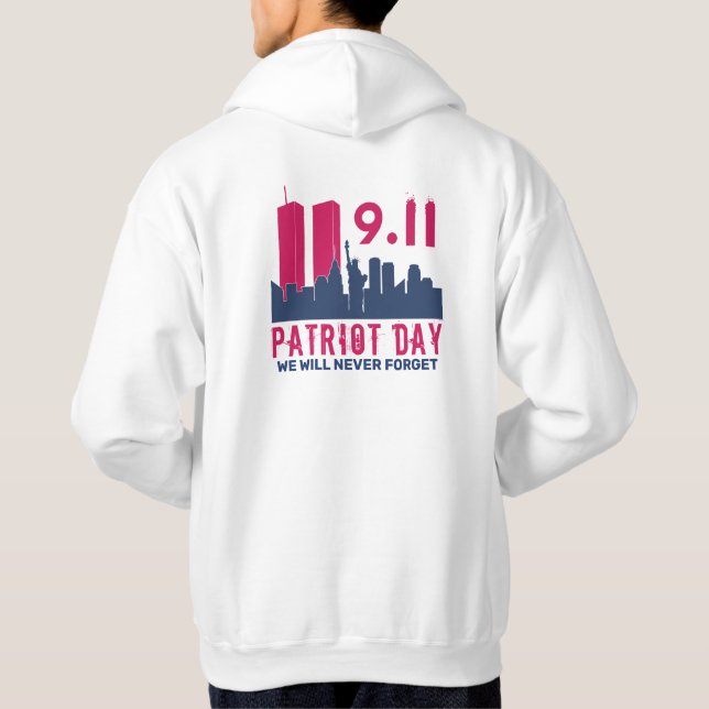 Veste À Capuche Never Forget 911 20th Anniversary Patriot Day 2021 (Dos)