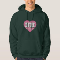 New Hampshire Pink Fade Heart - J'aime NH