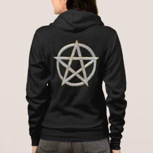 Veste À Capuche Nexus cosmique : Pentagramme de marbre
