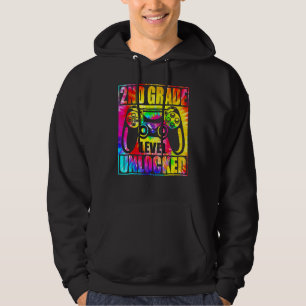 Veste À Capuche Niveau 2e année débloqué Tie Dye Jeu vidéo T-shirt