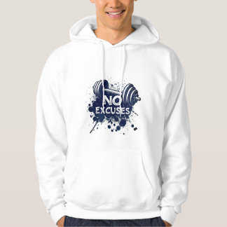 Veste À Capuche No Excuses Hoodie – Bold Motivational Typography
