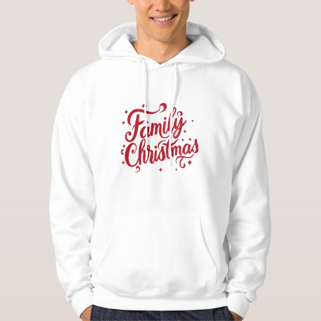 Veste À Capuche Noël familial' (Devant)