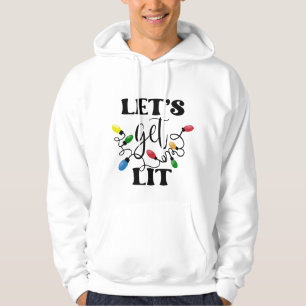Veste À Capuche Noël Let's Get Lit