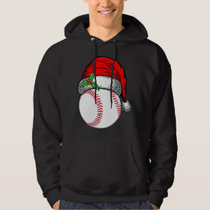 Veste À Capuche Noël Santa Hat Baseball Sport Drôle Cadeau