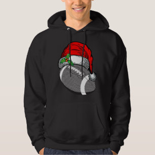 Veste À Capuche Noël Santa Hat Football Sport Drôle Cadeau
