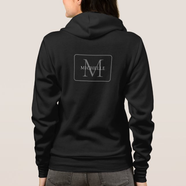 Veste À Capuche Nom de modèle de monogramme pour impression au dos (Dos)