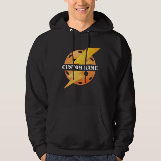 Veste À Capuche Nom d'équipe personnalisé Sweatshirt, Pickleball P (Devant)