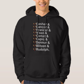 Veste À Capuche Noms des rennes Rudolph Santa Claus Noël laid