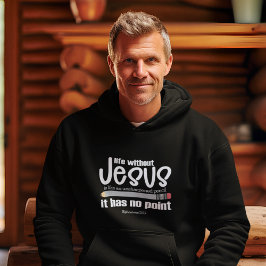 Veste À Capuche NON JÉSUS NON POINT Foi chrétienne Citation Hommes