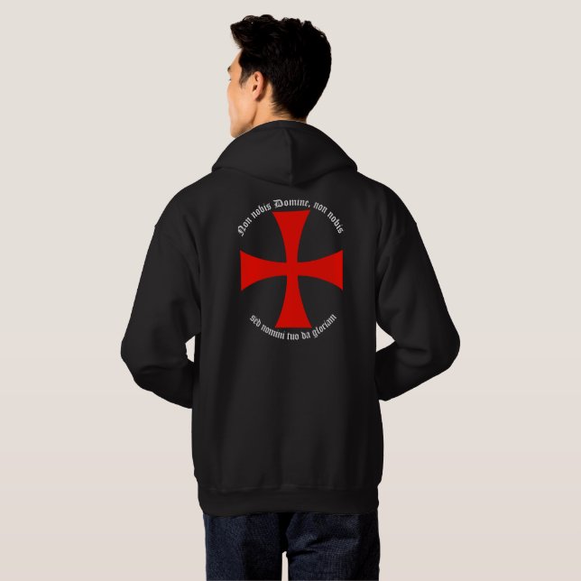 Veste À Capuche non nobis domine, non nobis (Dos entier)
