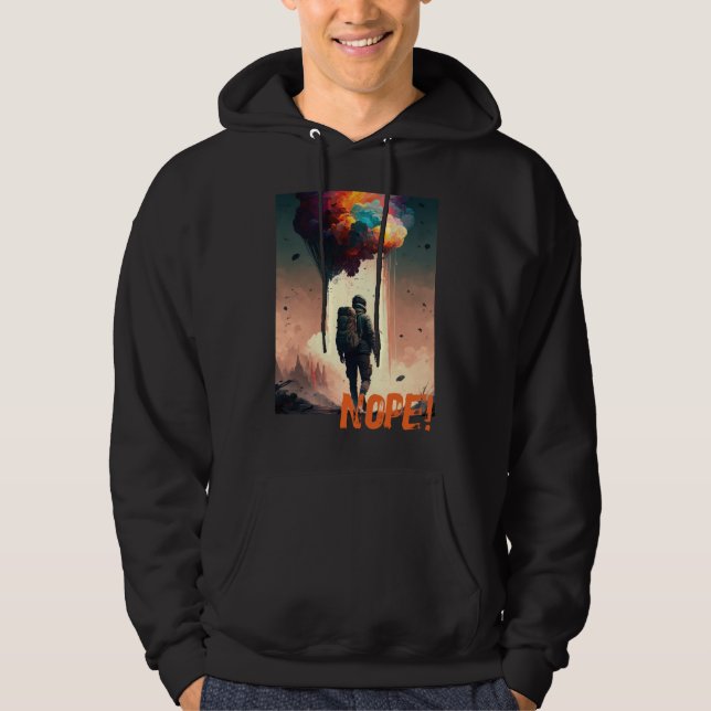 Veste À Capuche Non ! Une Drôle Dystopie Cynique (Devant)