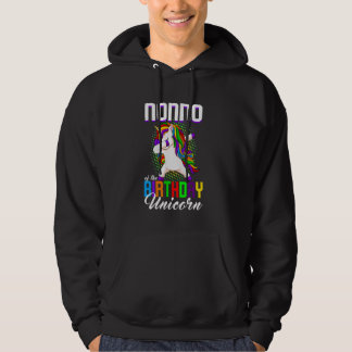 Veste À Capuche Nonno de l'anniversaire Princesse Unicorn Dabbing 