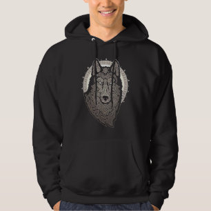 Veste À Capuche Nordique Viking Yggdrasil Wolf Rune Valknut