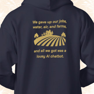 Veste À Capuche Nous avons abandonné nos emplois, l'eau de l'air, 