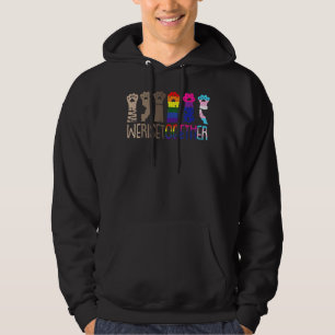 Veste À Capuche Nous nous levons Ensemble Gay pride Chat Empreinte