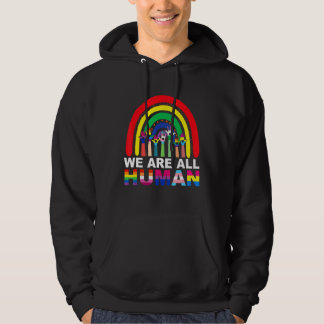 Veste À Capuche Nous Sommes Tous La Fierté Humaine Ally Rainbow Lg