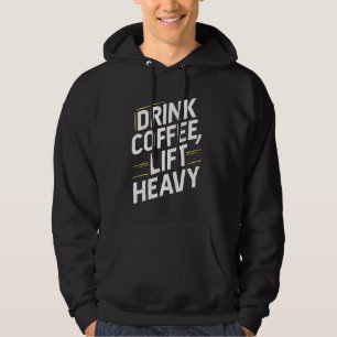 Veste À Capuche Novelty Funny Gym - Boire Café, Ascenseur Bodybu l