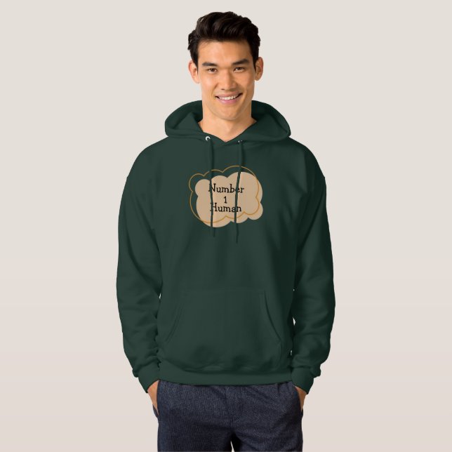 Veste À Capuche Numéro 1 T-shirt humain (Devant entier)