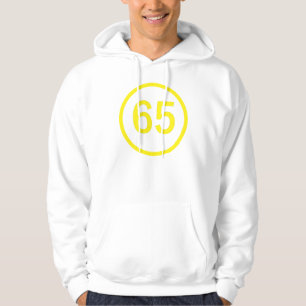 Veste À Capuche numéro, 65, dans un cercle