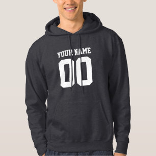 Veste À Capuche Numéro personnalisé T-shirt de football masculin