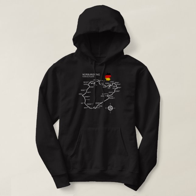 VESTE À CAPUCHE NURBURGRING NORDSCHLEIFE  (Design devant)