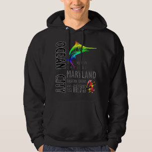Veste À Capuche Ocean City Maryland White Marlin Capital Eastern S