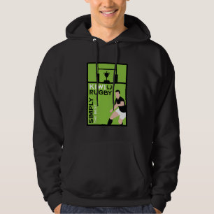 Veste À Capuche Œuvre d'art de joueurs de rugby néo-zélandais Kiwi