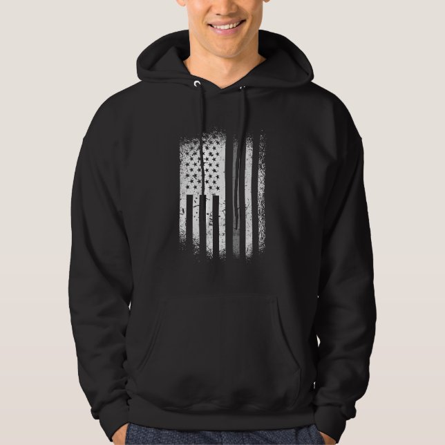 Veste À Capuche Officier correctionnel Drapeau américain mince Sil (Devant)