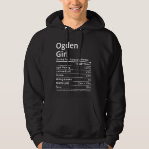 Veste À Capuche Ogden Girl Ut Utah Funny City Accueil Racines Usa