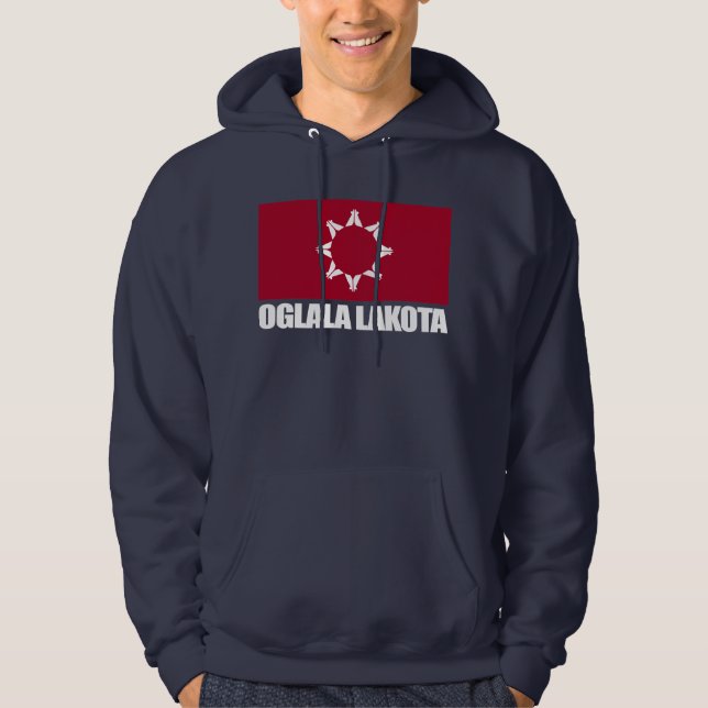 Veste À Capuche Oglala Lakota Drapeau (Devant)