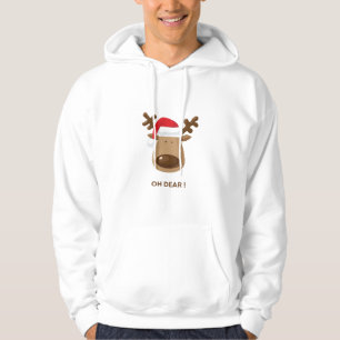 Veste À Capuche Oh Cher Renne de Noël drôle pour mari