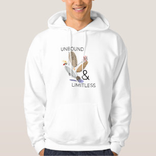 Veste À Capuche Oiseau Abstrait géométrique en vol