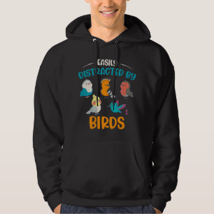 Veste À Capuche Oiseaux Aisément Distrait Par Oiseaux Oiseaux Pers