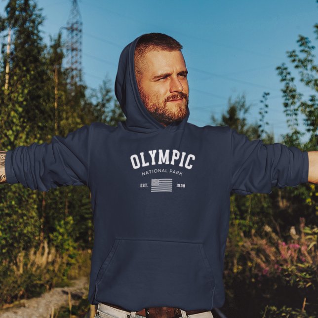 Veste À Capuche Olympic Naional Park Photo Lake Landscape (Créateur téléchargé)