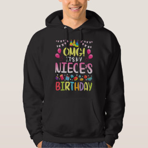Veste À Capuche Omg C'est l'anniversaire de ma nièce heureux pour