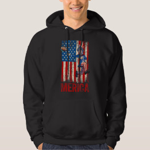 Veste À Capuche Oncle de football Sam 4 juillet garçons Hommes US