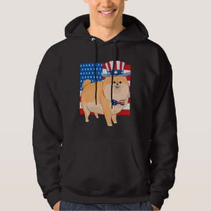 Veste À Capuche Oncle patriotique de Poméranie 4 juillet Sam