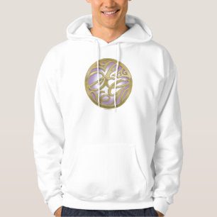 Veste À Capuche Or de Supergirl et logo pourpre de cercle