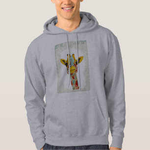Veste À Capuche Or jetant un coup d'oeil la girafe Hoody