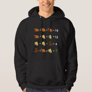 Veste À Capuche Ordre des Opérations Quiz de Thanksgiving Professe