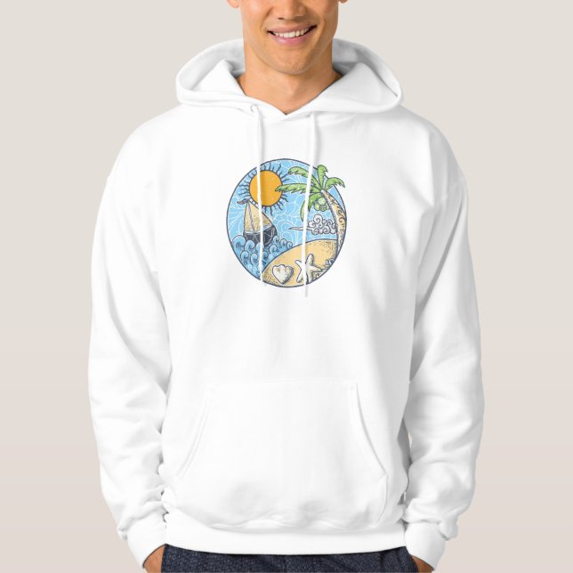 Veste À Capuche Ornement d'été (Devant)